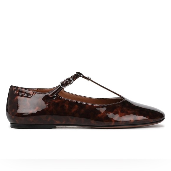 Franco Sarto Women's Marylee Mary Jane Flat Tortoise Patent Leather Size 7.5 NIB - Picture 2 of 10